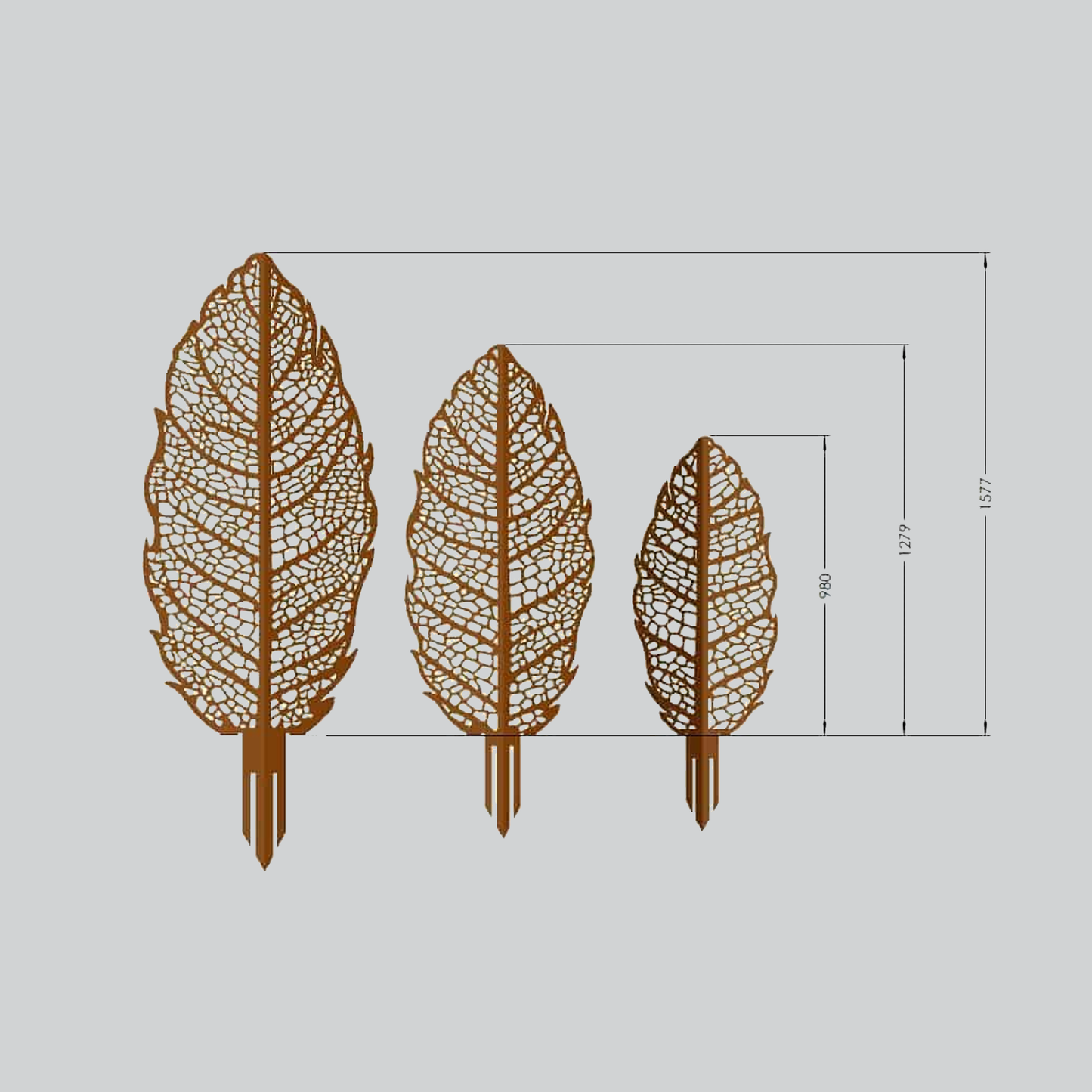 Apple Leaf Garden Sculpture